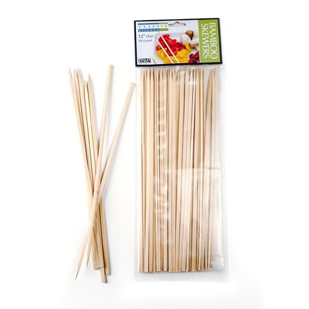 Rsvp International Bamboo Skewer - 12 in  Flat - 50 Ct., 50PK BOO-12